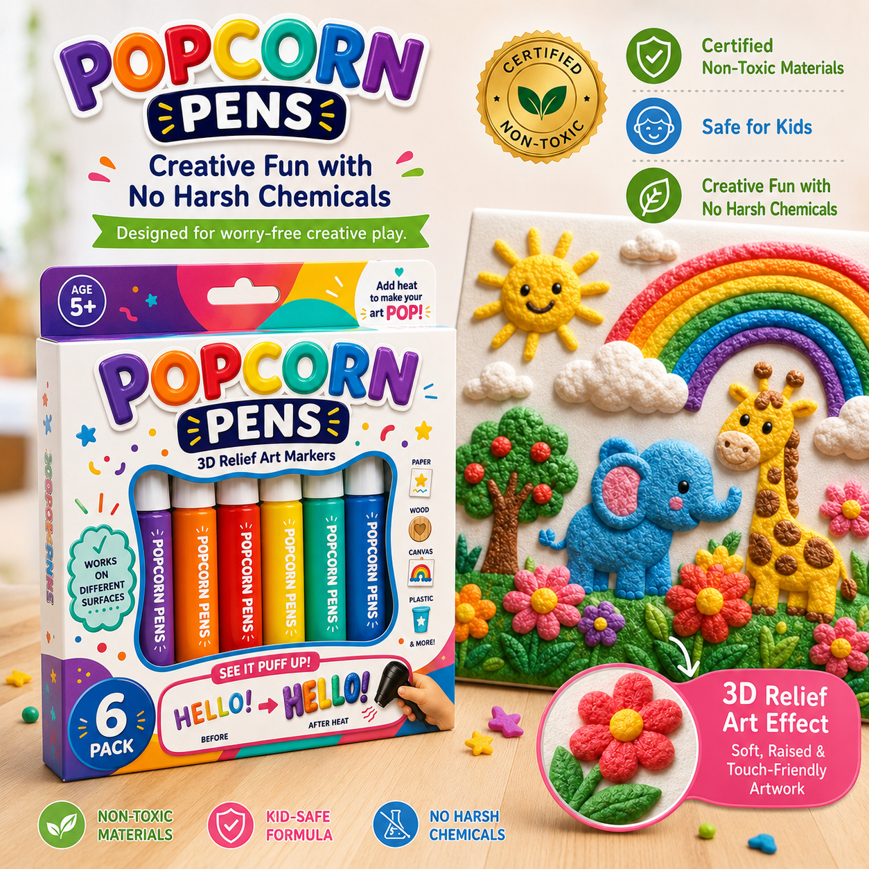 Save 50% by ordering today丨🩹𝐁i𝐥𝐥𝐡𝐨𝐥® 3D Relief Art Pen – Turn Flat Drawings Into Touchable 3D Art💎